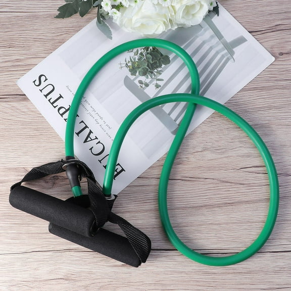 MLINS Black Latex Resistance Bands with Elastic Cord and Comfortable Handles for Strength Training and Fitness Workouts