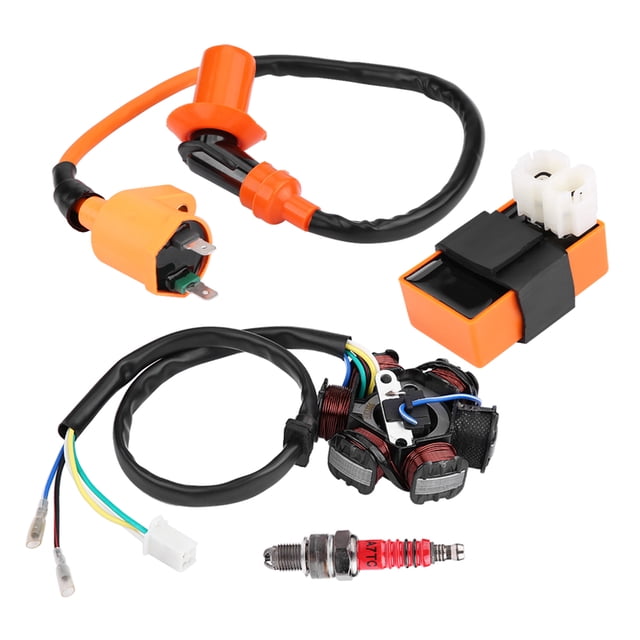 Bobina de encendido de carreras CDI bujía Magneto estator para ciclomotor GY6 125cc 150cc