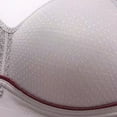 thumbnail image 5 of Bigersell Women Plus Size Full-Coverage Bras Ladies V-Neck Push up Padded Bra Wireless Bralette No Underwire Comfort Wide Strap Soft Wire-Free Bra Everyday Bra Underwear Y-10-Gray 36, 5 of 6