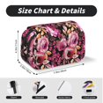 thumbnail image 5 of Sikiie Rose Flowers Print Flip Double-layer Pencil Case, All-purpose Stationery Bag for Study and Office, Zipper Design, Unisex, 5 of 7