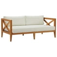 thumbnail image 5 of Modway Northlake 3 Piece Outdoor Patio Premium Grade A Teak Wood Set in Natural White, 5 of 7