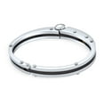 thumbnail image 2 of Bling Jewelry Mens Biker Handcuff Bracelet Men Black Silver Stainless Steel, 2 of 6