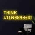 thumbnail image 2 of Handmadetneonsign Think Differently Neon Sign, Think Differently Neon Led Art Decor, Quote Wall Decor, 2 of 5