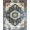 Blue Brown Ivory, Pattern 19, variant on ODIKA 8'x10' Washable Area Rug Livingroom Vintage Boho Ornate Center Motif Large Distressed for Living Room, Under Sectional, Family , Durable, Non-Slip