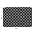 thumbnail image 5 of Gray and Black Checkered Pattern Flannel Non Slip Door Rugs,Washable Door Mats Indoor,Decorative Door Mats,Dirt-Resistant and Absorbent Doormat for Entrance,Bedroom,Kitchen,Bathroom,23.5x16in(60x40cm), 5 of 5