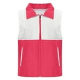 thumbnail image 2 of purcolt Womens Lightweight Golf Vest Color-Block Sleeveless Jacket Full-Zip Waistcoats with Pockets Outdoor Vest Outerwear, 2 of 6