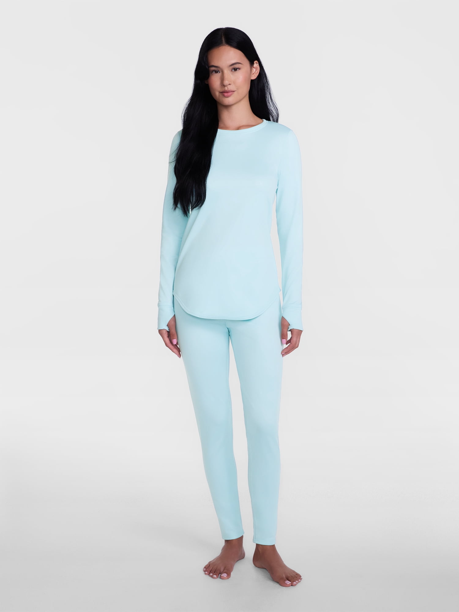 ClimateRight by Cuddl Duds Women's Warmer Crewneck Thermal Base Layer Thermal Top, Sizes XS-4X