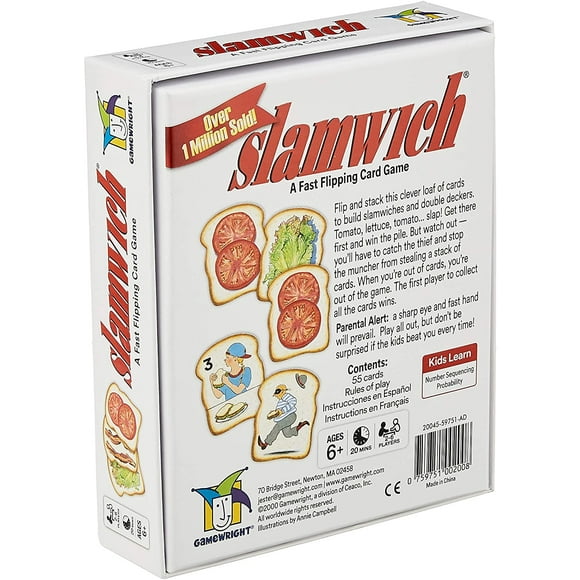 Gamewright Slamwich Multicolor, 1 Pack Gamewright Gamewright