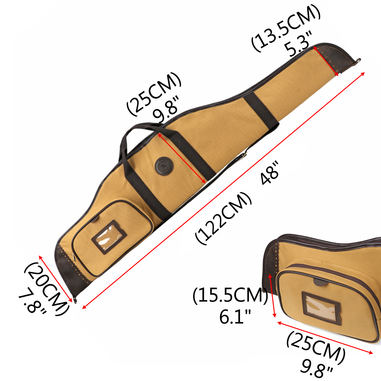 TOURBON Optical Sight Scoped  Soft Case Slip for Hunting , Fleece Canvas Bag