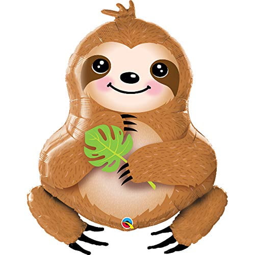 Qualatex 39' Sweet Sloth Foil Balloon, Multicolor