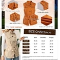 thumbnail image 6 of Women Sleeveless Casual Vest Lightweight Drawstring Jackets with Pockets, 6 of 6