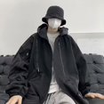 thumbnail image 3 of Sudadera de Harajuku japonés para hombre, Sudadera con capucha de gran tamaño, abrigo largo, prendas de vestir góticas de Hip Hop, ropa de calle, abrigo, Tops, ropa, 3 of 4