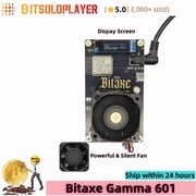 Home BTC Mining Bitaxe 601 Gamma BM1370 Chip 1.5TH/s 2.4G WiFi BTC Lottery Miner Open Sources Bitcoin Solo Miner,Black-A Stand