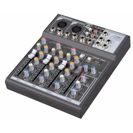 AMX7303- Professional Four-Channel Audio Mixer with USB and DSP