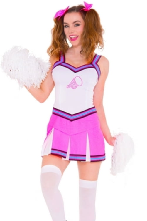 Cheeky Cheerleader Costume Sky Hosiery 70277 Pink/White - Walmart.com