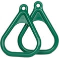 thumbnail image 1 of Swing Set Stuff Plastic Trapeze Rings with SSS Logo Sticker, Green, 1 of 3