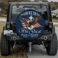 thumbnail image 2 of Lotusprinthandmade Christian God America Flag Eagle Spare Tire Cover Without Backup Camera Hole 6 Sizes (35 in.), america flag eagle tire cover, 2 of 6