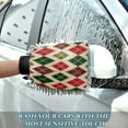 thumbnail image 6 of Microfiber Car Wash Gloves With Chenille & Polyester Terry Scratch-Free Cleaning Elastic Cuffs Dark Cream Light Beige, 6 of 8