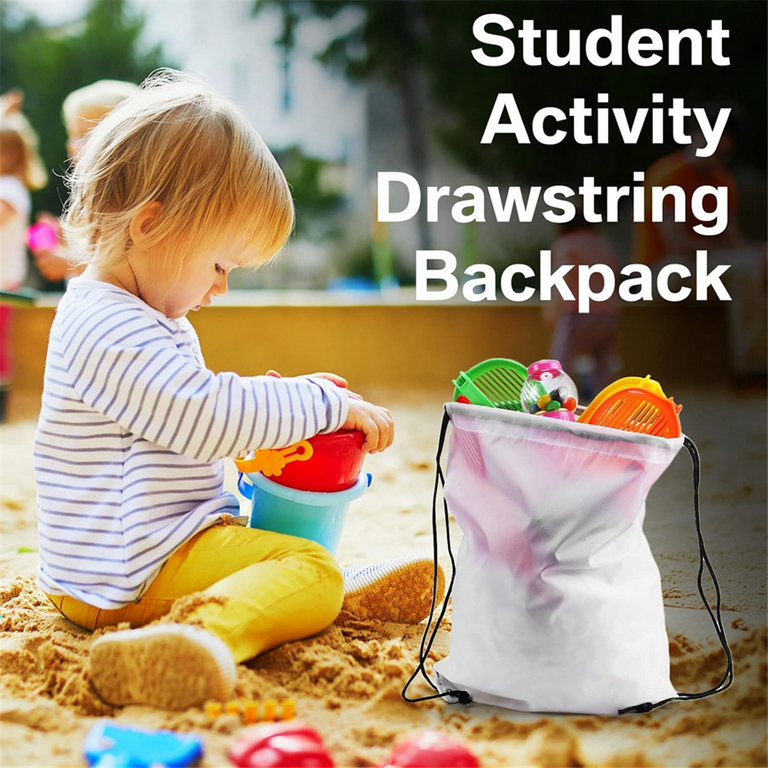 30Pcs Blank Sublimation Drawstring Bags Drawstring Backpack Bulk