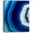 thumbnail image 1 of Design Art Blue Agate Crystal Abstract Digital Art Canvas Print, 1 of 3