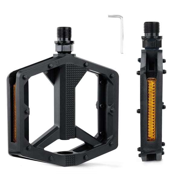 ZUKKA Mountain Bike Flat Pedals,9/16" for MTB BMX Road E-Bike,1 Pair