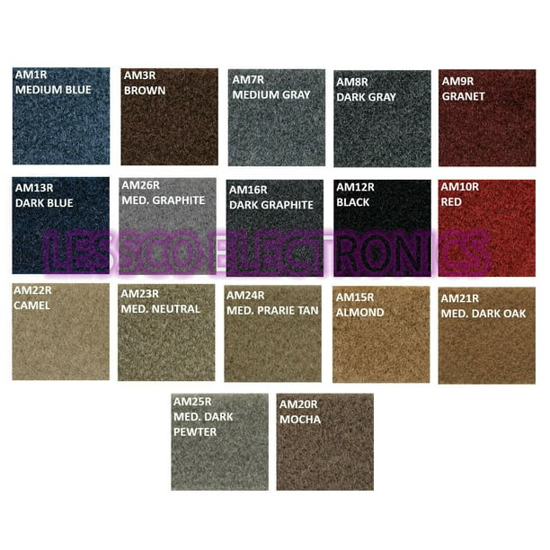 Choose Any Color! Thick Acoustic Speaker Box Carpet Trunk Liner DJ