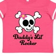 thumbnail image 4 of Inktastic Daddy's Little Rocker Skull Girls Toddler T-Shirt, 4 of 5