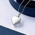 thumbnail image 6 of Crystal Rose Flower Cremation Jewelry Memorial Urn Necklace for Ashes Heart Shape Stainless Steel Ash Holder Pendant Mini Keepsake, 6 of 7
