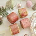 thumbnail image 4 of 2026 CISIL & Christmas Ribbon Roll 2.5 Inch Wide x 2m Long Polyester Fabric Decorative Tape for Giving Wrapping Bows Wreaths and Tree Ornaments（A）, 4 of 8