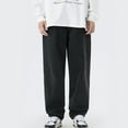 thumbnail image 2 of QHFBli Mens Baggy Jeans Male Big & Tall Loose Slightly Tapered Relaxed Straight Jean, 2 of 7