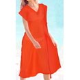 thumbnail image 3 of HAPPY BAY Women's Beachwear Summer Swim Beach Dress Cover ups for Swimwear Women Short Front Tie Swimsuit Coverups for Women S-M Orange_AC99, 3 of 4