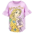 thumbnail image 3 of Disney Princess Rapunzel Big Girls T-Shirt and Leggings Outfit Set Toddler to Big Kid, 3 of 5