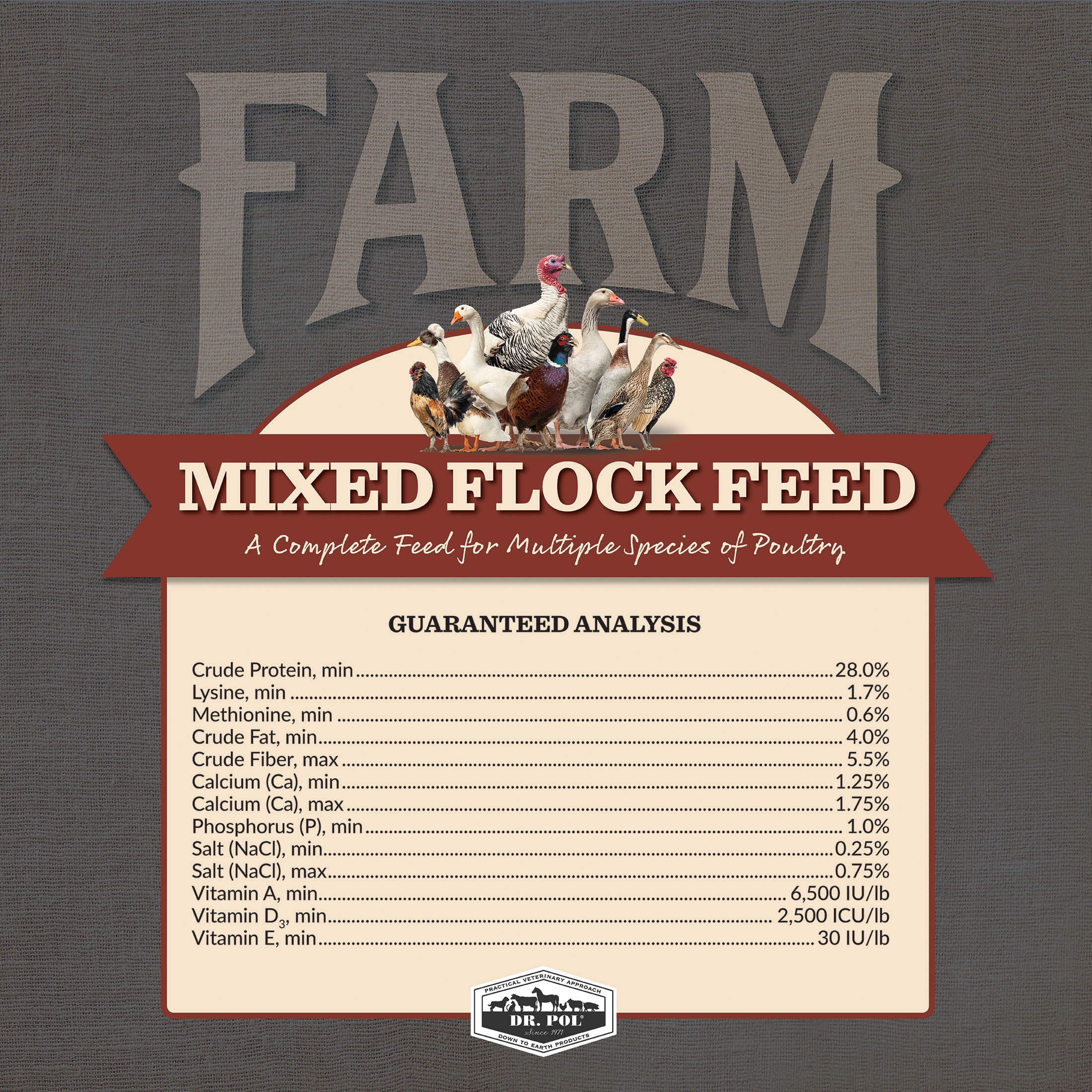 DR. POL HIGH PROTEIN 28% EXTRUDED GAMEBIRD FEED