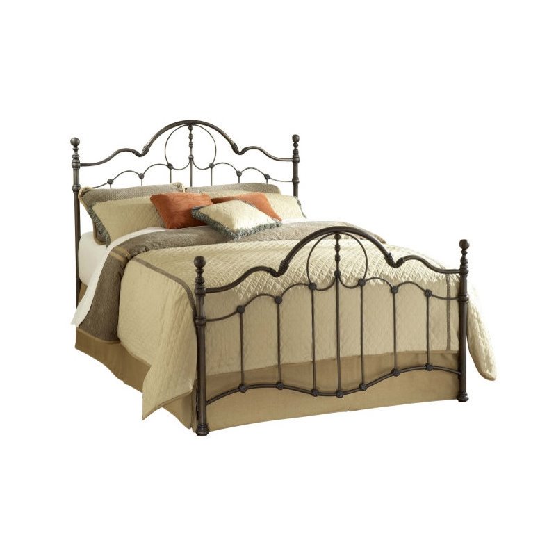 Hillsdale Metal Bed in Old Bronze FinishQueen