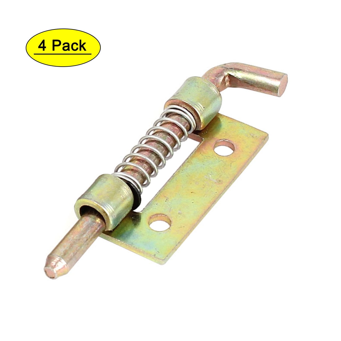 4pcs Cabinet Door Hinges Spring Loaded Metal Left  Bolt Latch 54mm Long