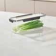 thumbnail image 5 of Clear Long Strip Refrigerator Organizer - Food Grade Plastic Storage Box with Drainage Shelf, Airtight Sealing, Perfect for Noodles, Eggs, Grains, and Kitchen Storage, 30.9x10.8x10.4cm, 5 of 6