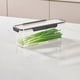 thumbnail image 5 of Organizador de refrigerador de tiras largas, apto para alimentos, con estante de drenaje, de plástico, para utensilios de cocina, accesorios y utensilios de cocina., 5 of 6