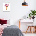 thumbnail image 2 of Stupell Industries Minimal Icecream Cone with Pink Peonies Framed Wall Art by Amanda Greenwood, 2 of 8