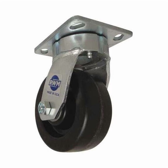 Rwm Kngpnls Plat Cstr,Swvl,Phnlc,4",800 lb 65-DUR-0420-S