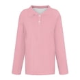 thumbnail image 7 of Lumtrix Women'S Polo Shirts Long Sleeve Collared T Shirt Golf Shirt Business Casual Tee Casual Tops Button Down Pink L, 7 of 7