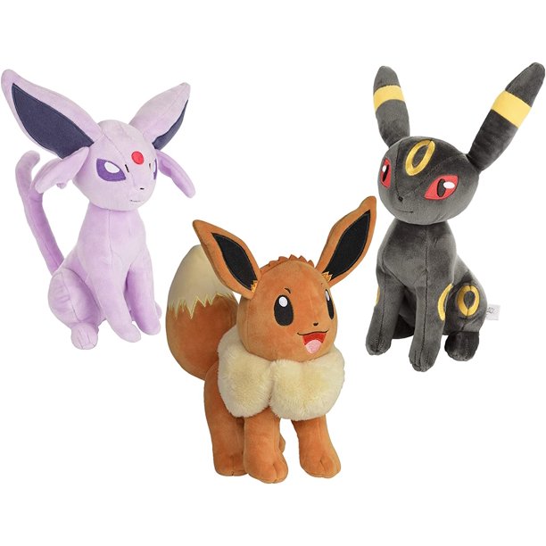 Pokemon Eevee Espeon Umbreon Plush Stuffed Animals 3 Pack 8 Each Walmart Com Walmart Com