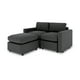 thumbnail image 1 of Sillón Loveseat Seccional Modular Adapti + Otomano | Gris Carbón, 1 of 8