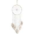 thumbnail image 2 of Atrapasueños bohemio hecho a mano - Atrapasueños de macramé grande con borlas para dormitorio, tapices de atrapasueños de algodón tejido ER, 2 of 5