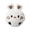 10) (White), variant on Adorable Pet Plush Thorn Ball, Embroidered Cartoon Animal Face, Soft Fuzzy Texture, Teeth Cleaning Interactive Toy for Indoor Cats & Dogs (White)