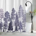 thumbnail image 2 of Pine Tree Fabric Shower Curtain Forest Tree Washable Shower Curtains for Bathroom, Waterproof Bath Curtain with Hooks Home Decor 72x84in, 2 of 8