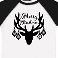 thumbnail image 4 of Inktastic Merry Christmas Reindeer Antlers with Ornaments Boys or Girls Toddler T-Shirt, 4 of 5