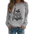 thumbnail image 1 of Gibobby Sudaderas para Mujer Sudaderas francesas para mujeres(Gris,CH), 1 of 5