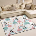 thumbnail image 2 of SKYSONIC Cute Panda Area Rug 4'x5' Pet & Child Friendly Carpet for Living Room Bedroom Dining Room,Indoor Outdoor Soft Rug Washable Non Slip Comfortable Area Rug, 2 of 6