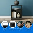 thumbnail image 4 of Mainstays Open Shelf Nightstand, Black, 4 of 16