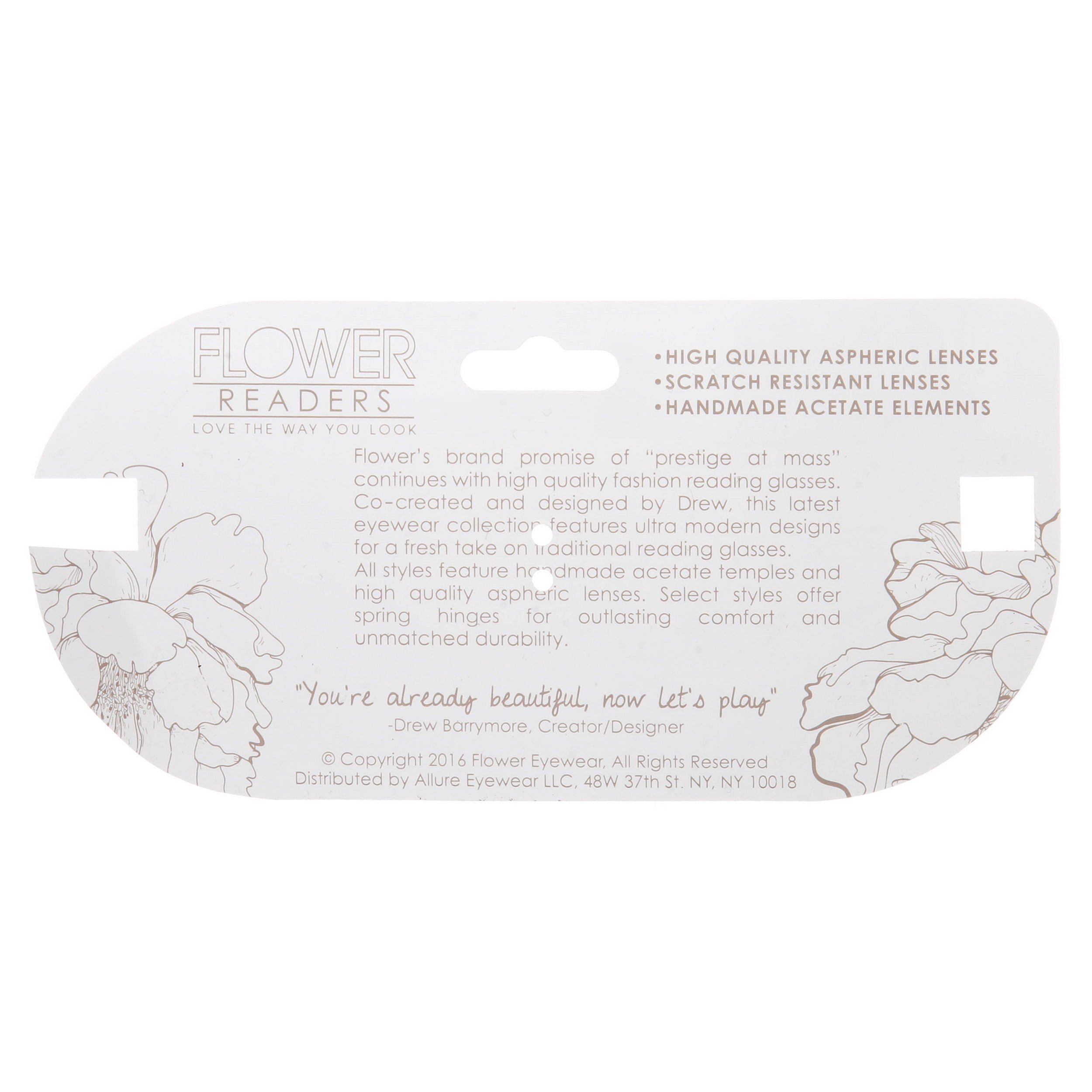 Flower by Drew Barrymore Mae Tortoise 2.0 Reading Glasses